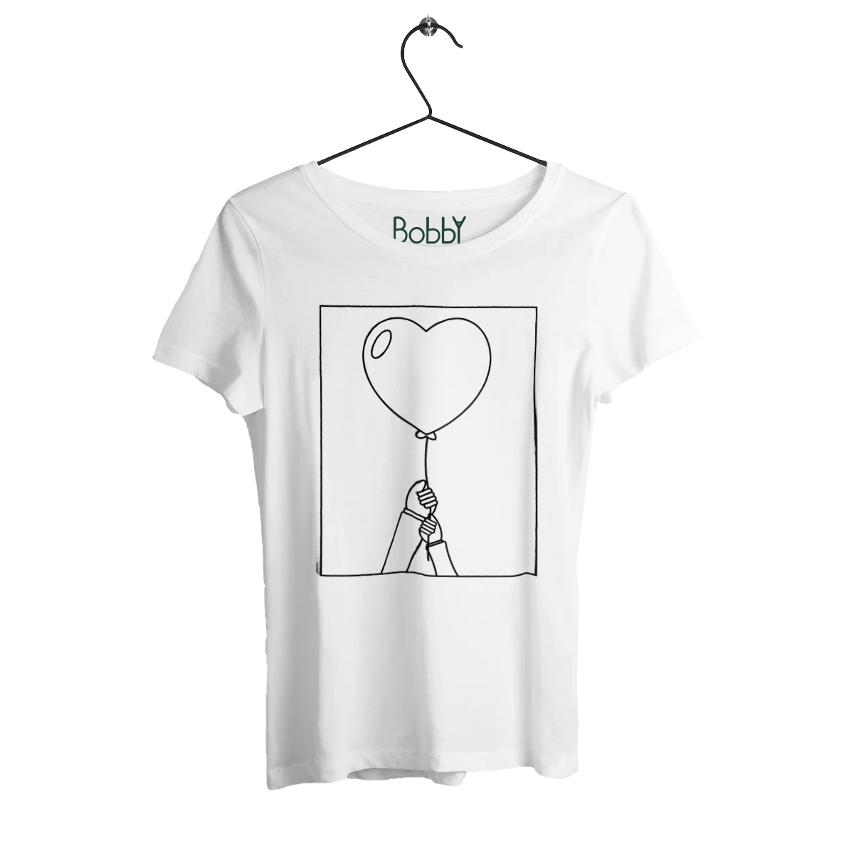 t-shirt bobby blanc ballon coeur collection moma fête des mères