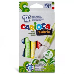 6 feutres textiles Carioca – Maxi